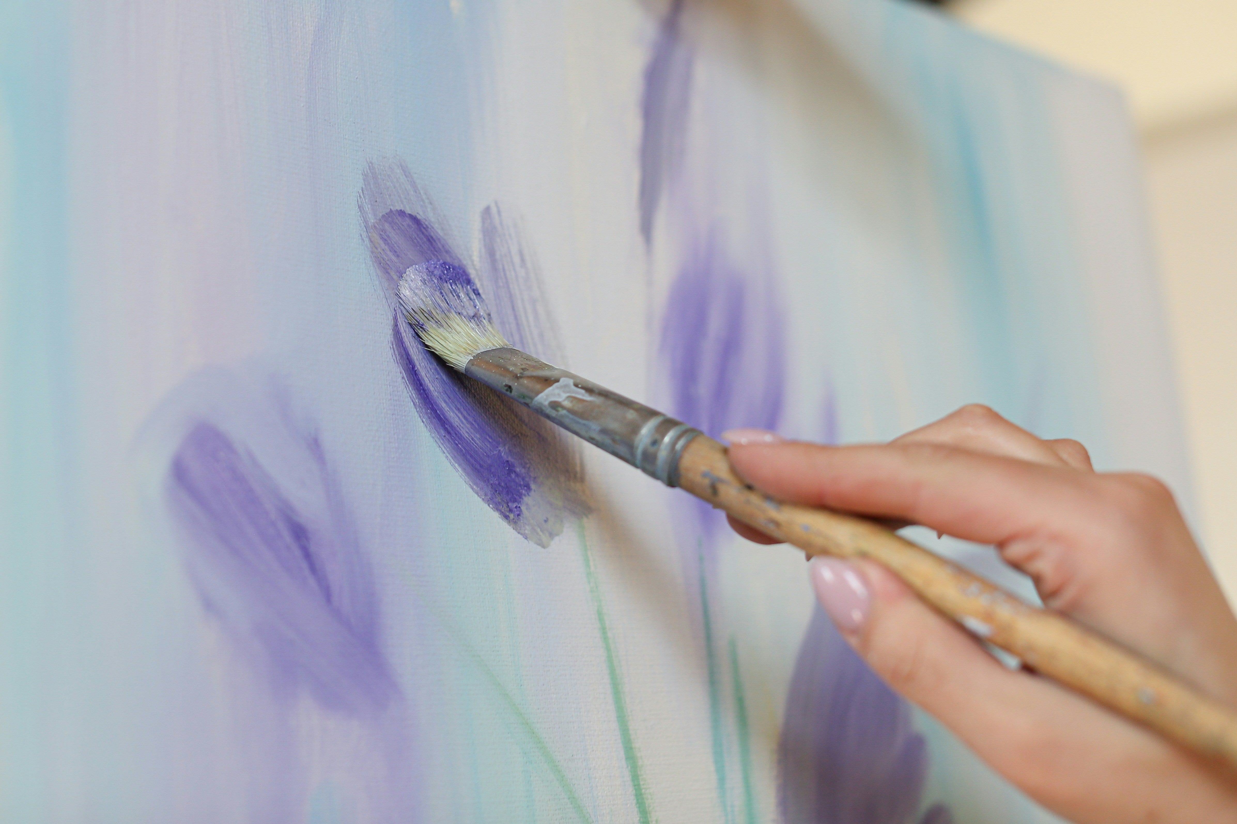 flowers watercolor painting