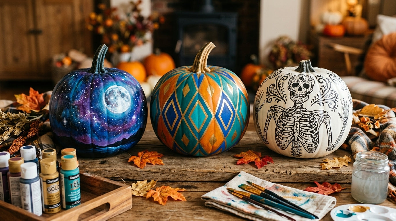 30 Unique Pumpkin Painting Ideas That Go Beyond the Basic Jack-o'-Lantern