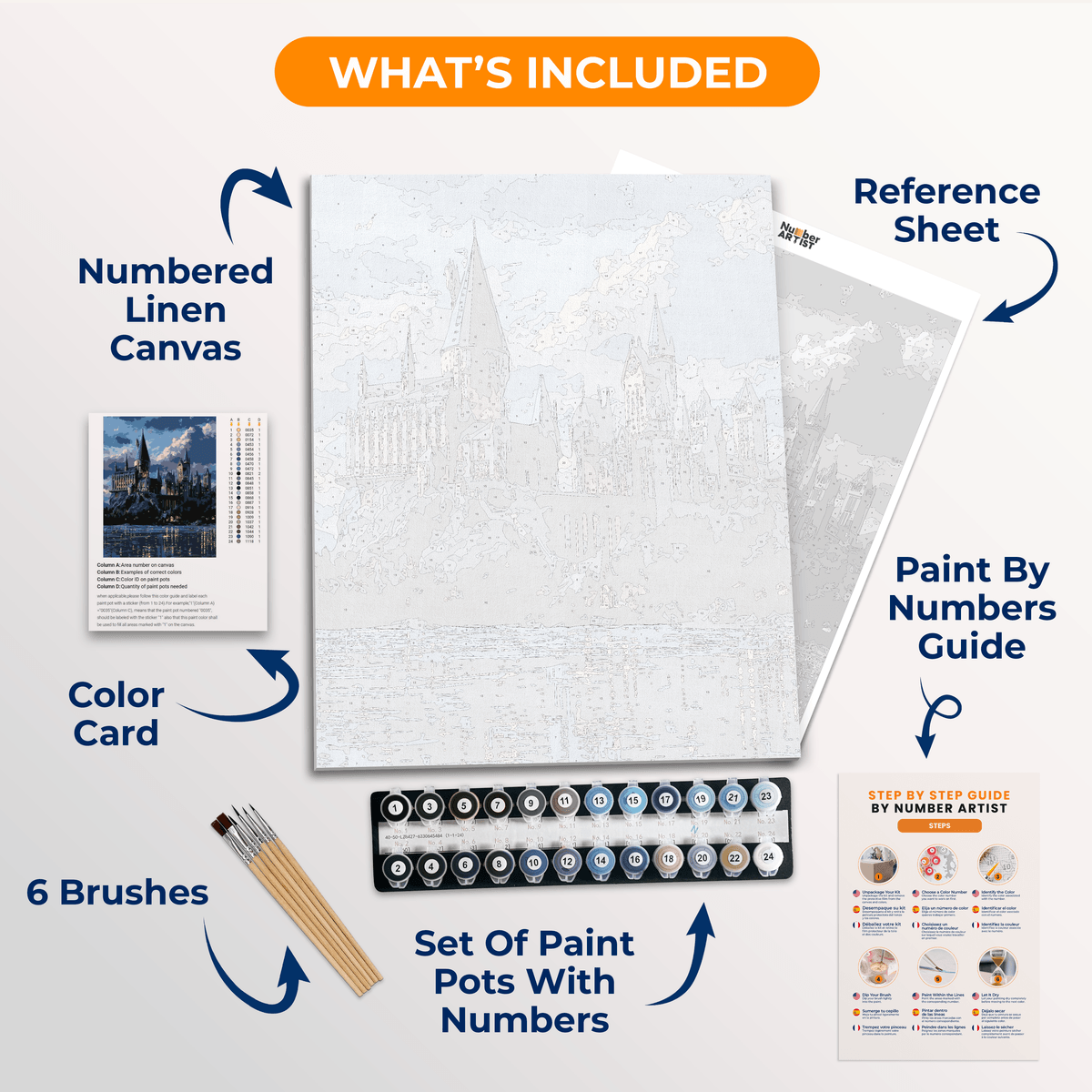 Castle Lights - Number Artist Paint by Numbers Kits
