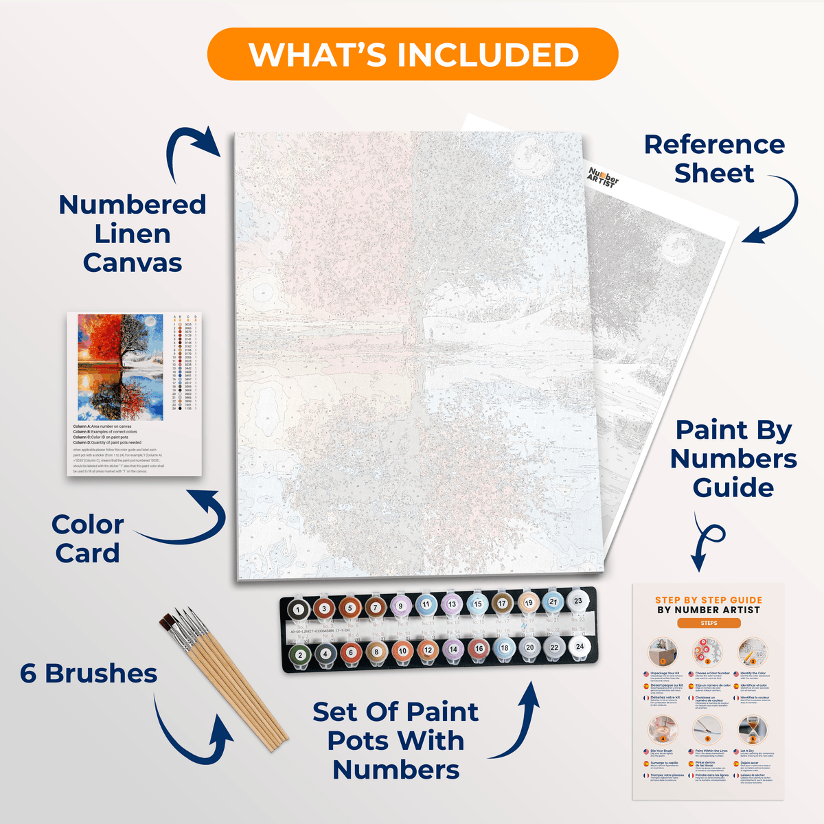 Tree Seasons - Number Artist Paint by Numbers Kits