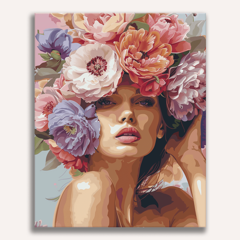 In the image, a woman is the central figure.