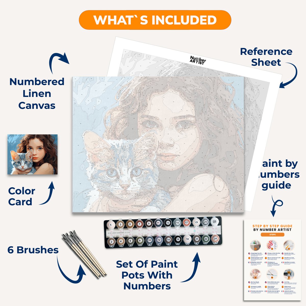 The image portrays a young girl with long, curly hair.