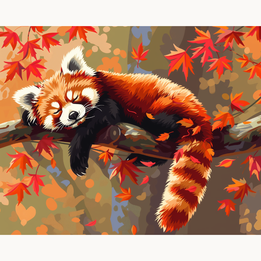 A red fox in a tree.
