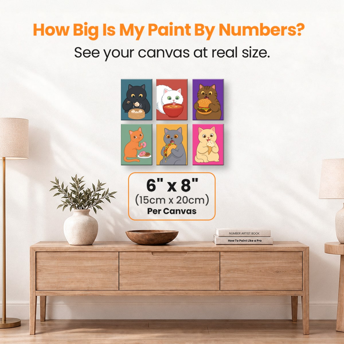 Snack Attack - Number Artist Paint by Numbers Kits