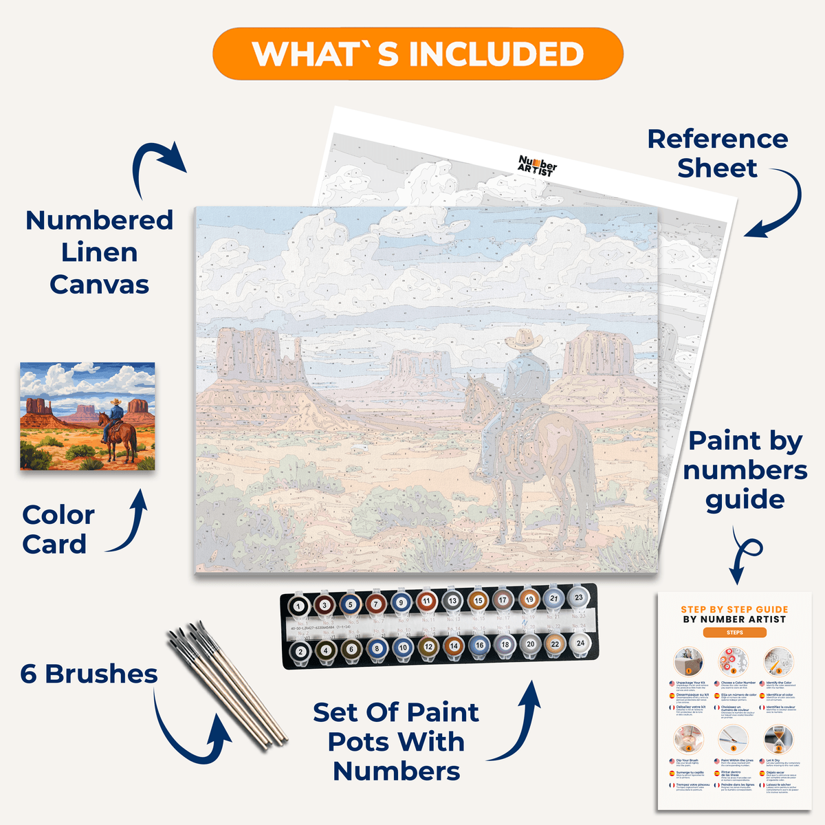 A Horse with No Name - Number Artist Paint by Numbers Kits
