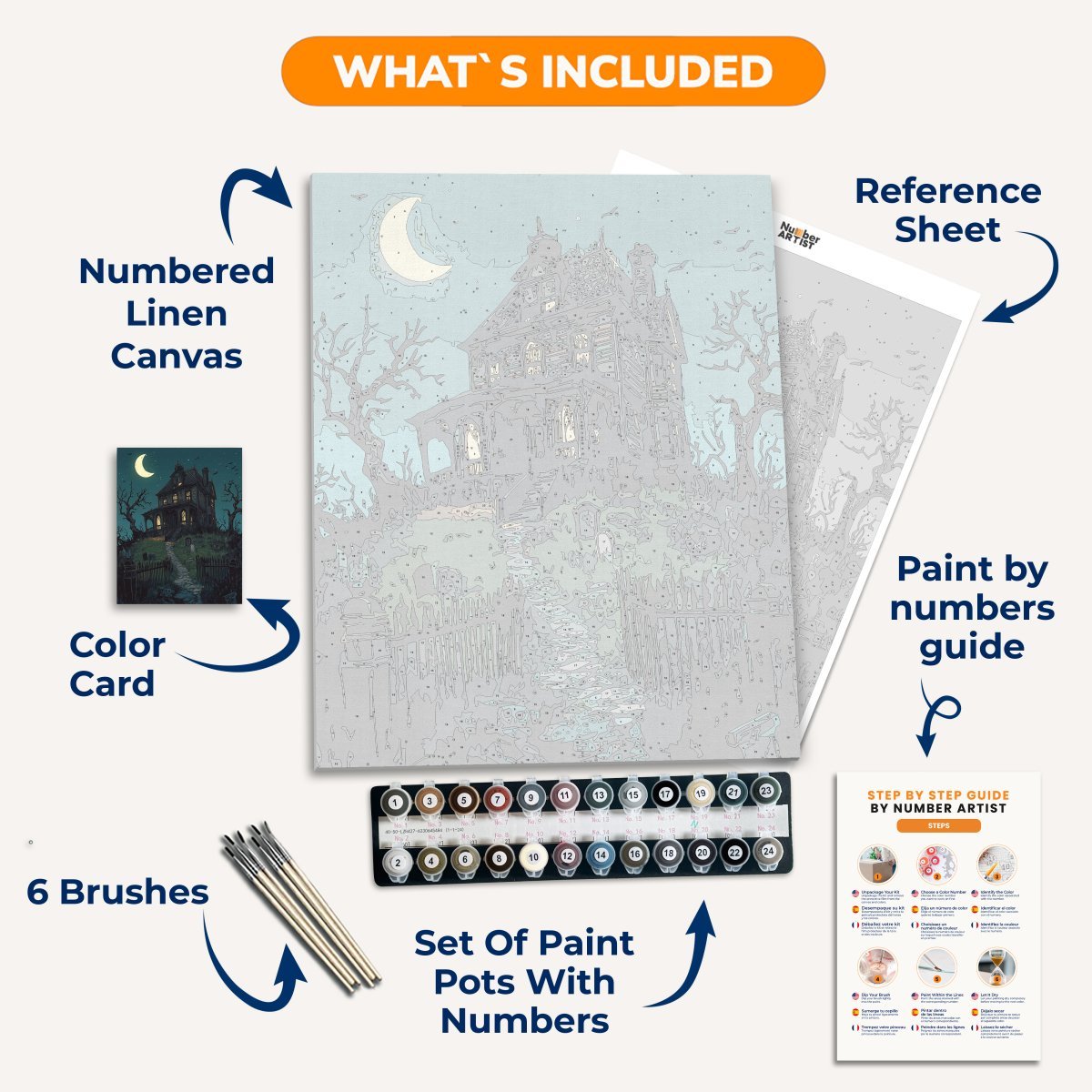 In the image, a hauntingly detailed depiction captures a scene on Halloween night.