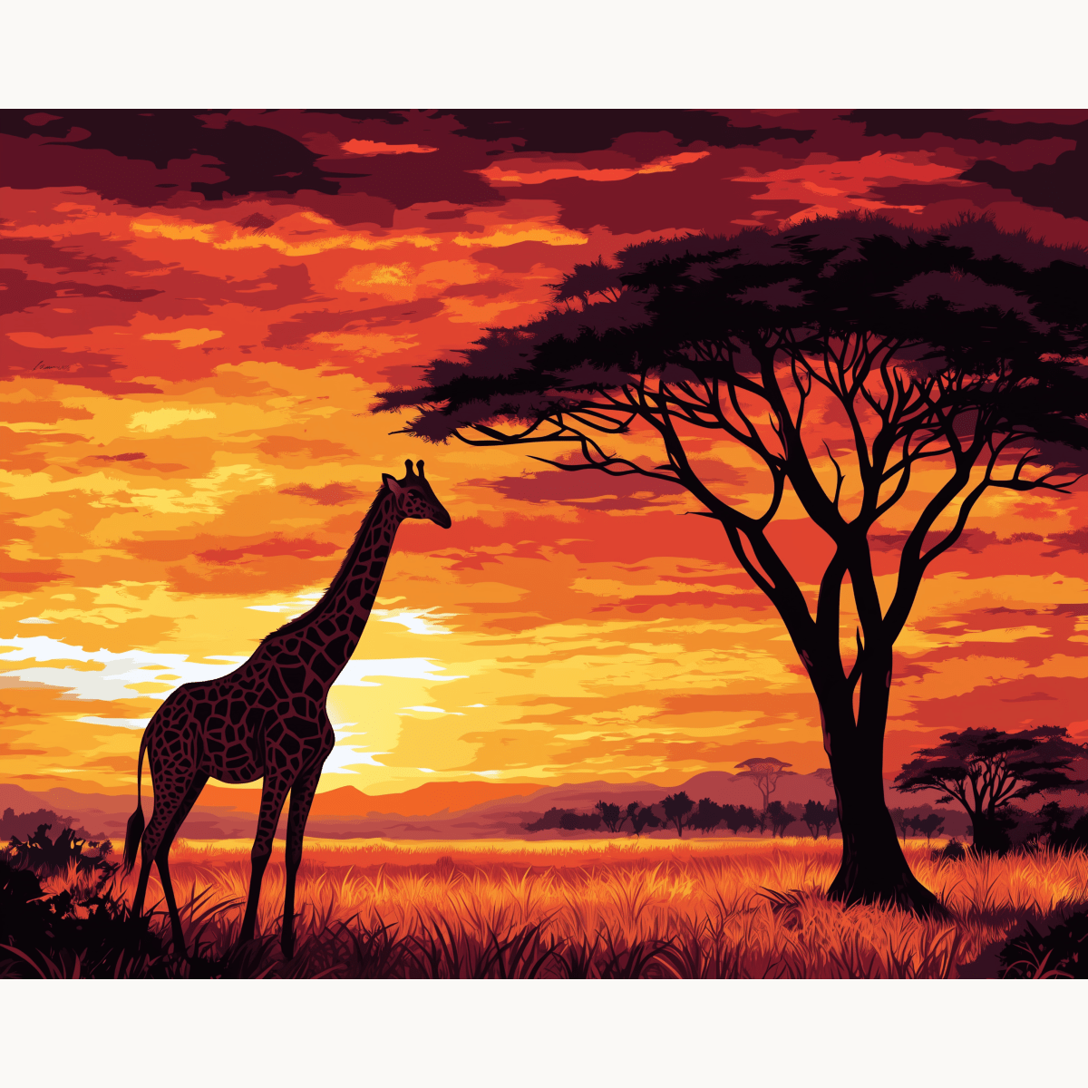 Africa - Number Artist Paint by Numbers Kits