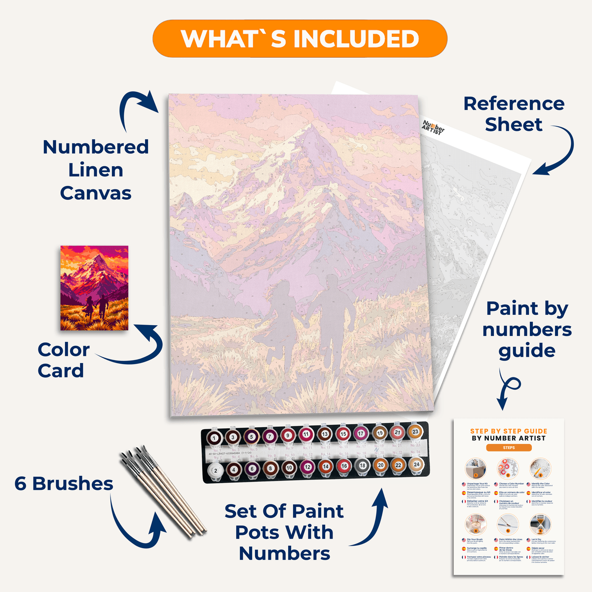 Ain't No Mountain High Enough - Number Artist Paint by Numbers Kits