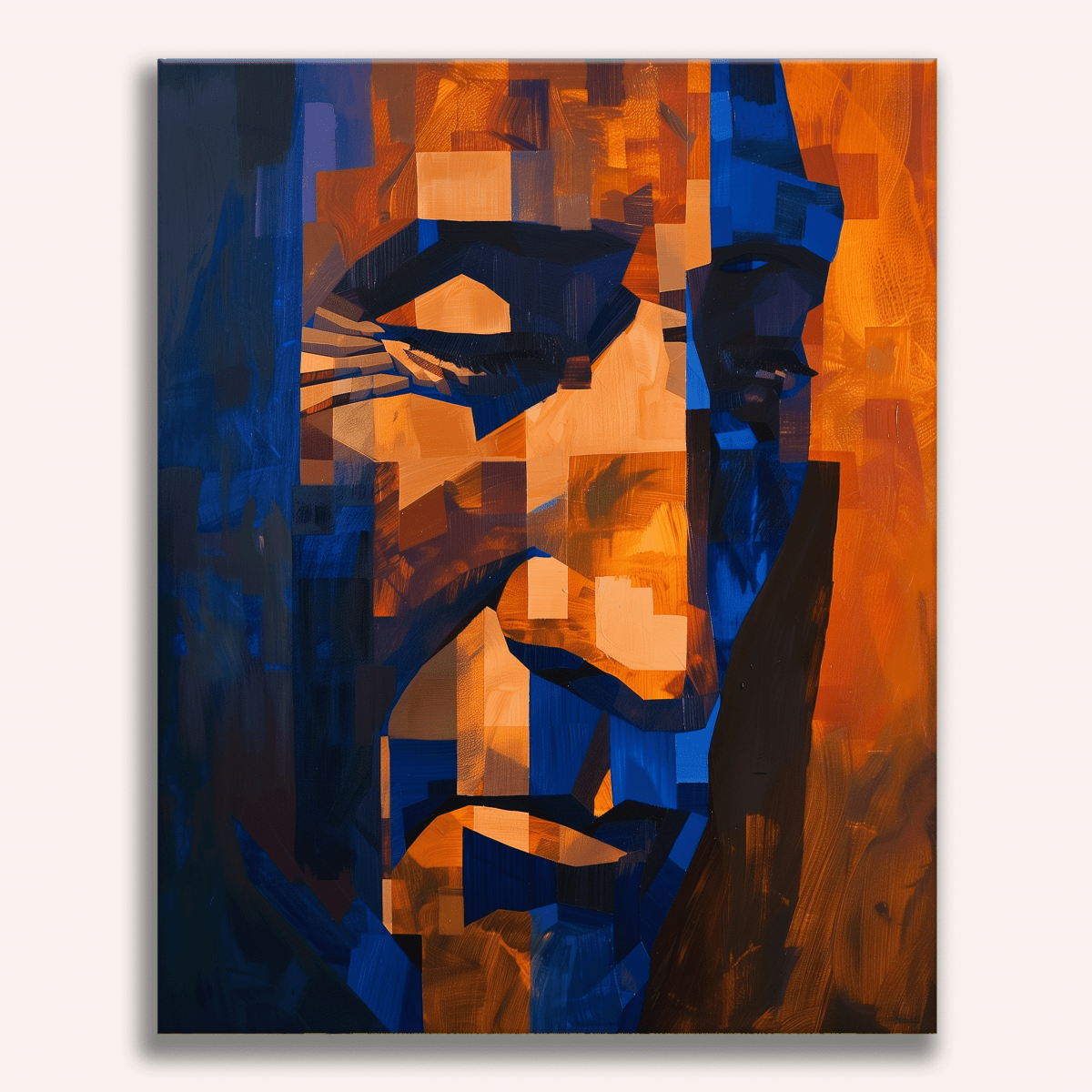 This image features a striking piece of modern art.