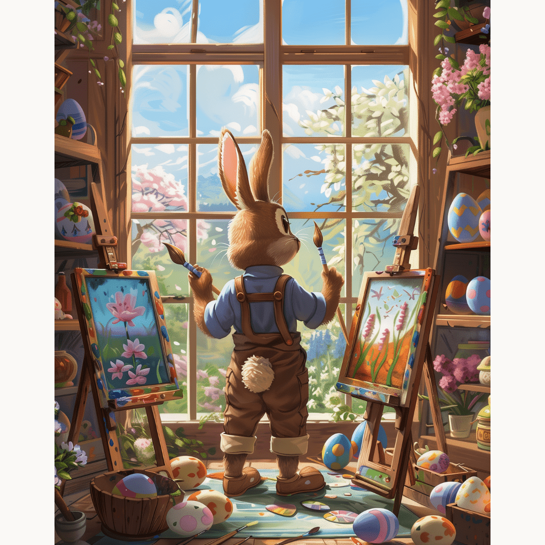 Artist Bunny - Number Artist Paint by Numbers Kits