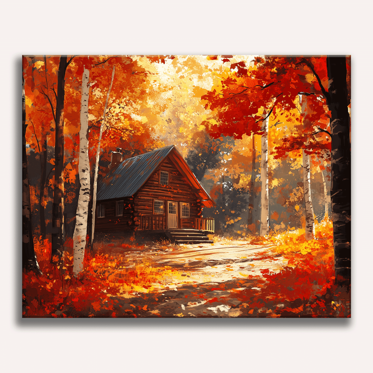 Autumn Forest Cottage - Number Artist Paint By Numbers Kits