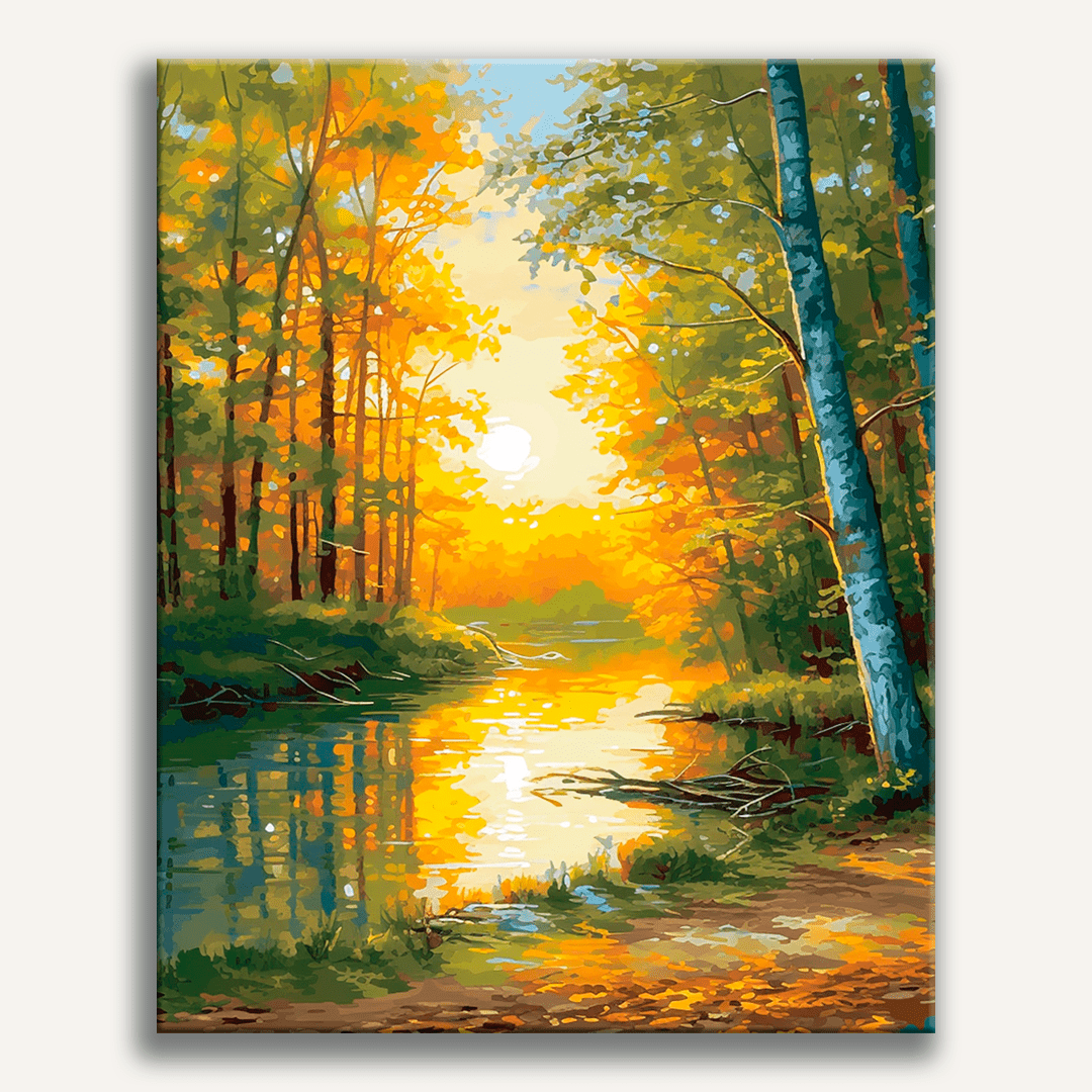Autumnal Reflections - Number Artist Paint By Numbers Kits