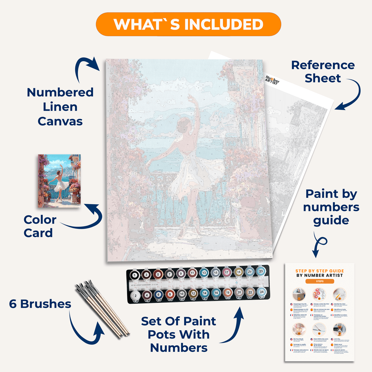 Ballet Balcony - Number Artist Paint by Numbers Kits
