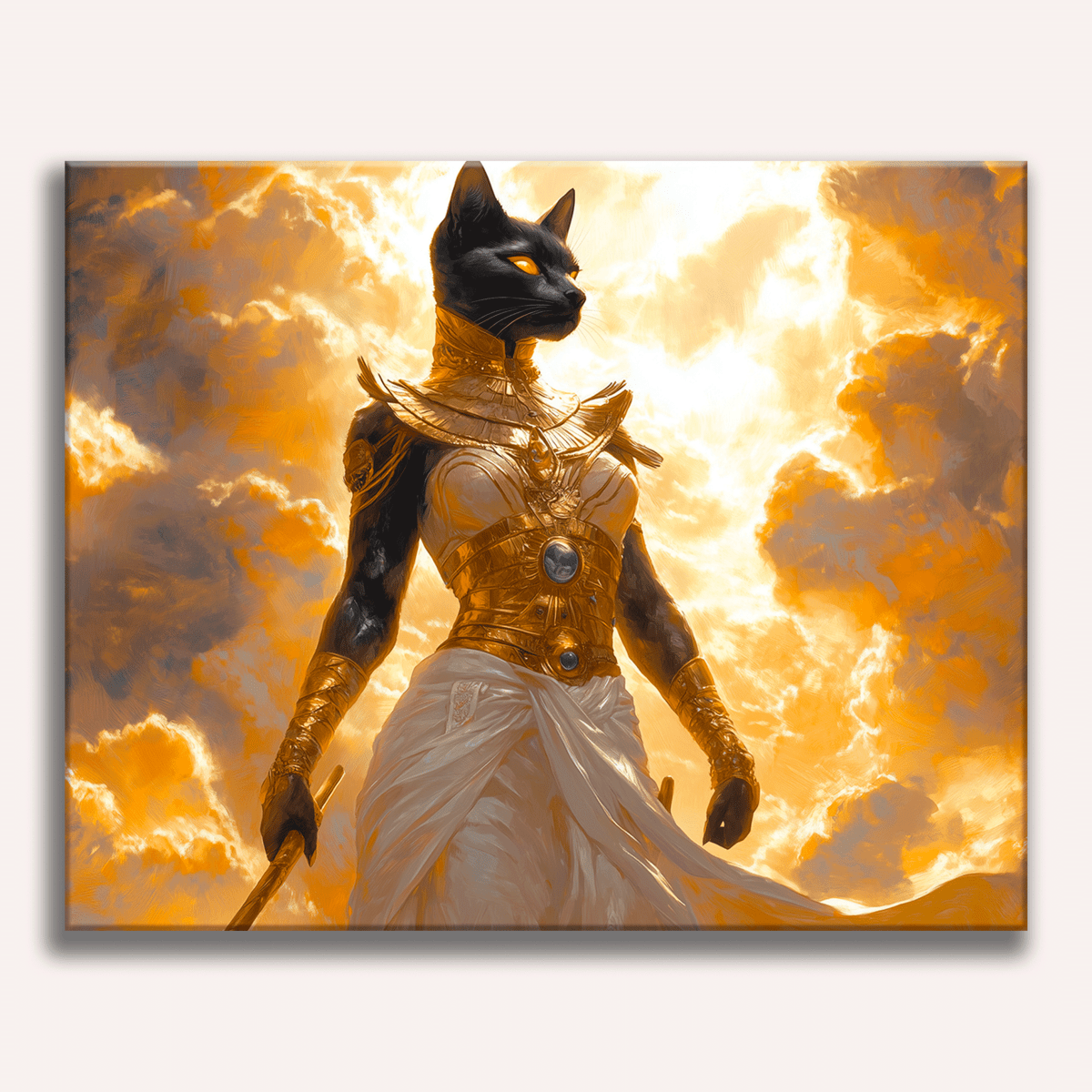 The image features an illustration of a female warrior cat.