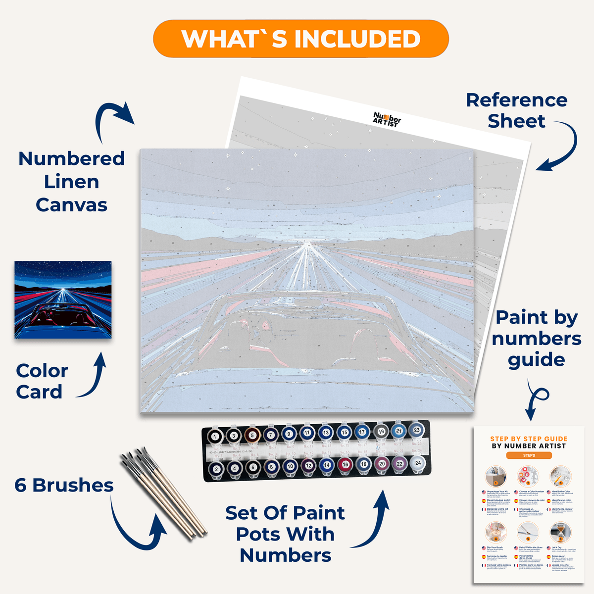 Born to Run - Number Artist Paint by Numbers Kits