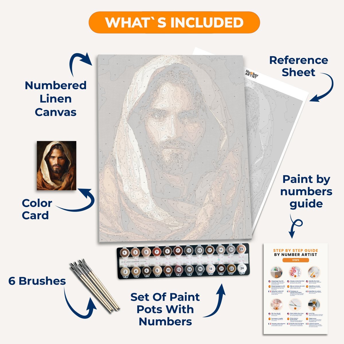 Cloaked Messiah - Number Artist Paint by Numbers Kits