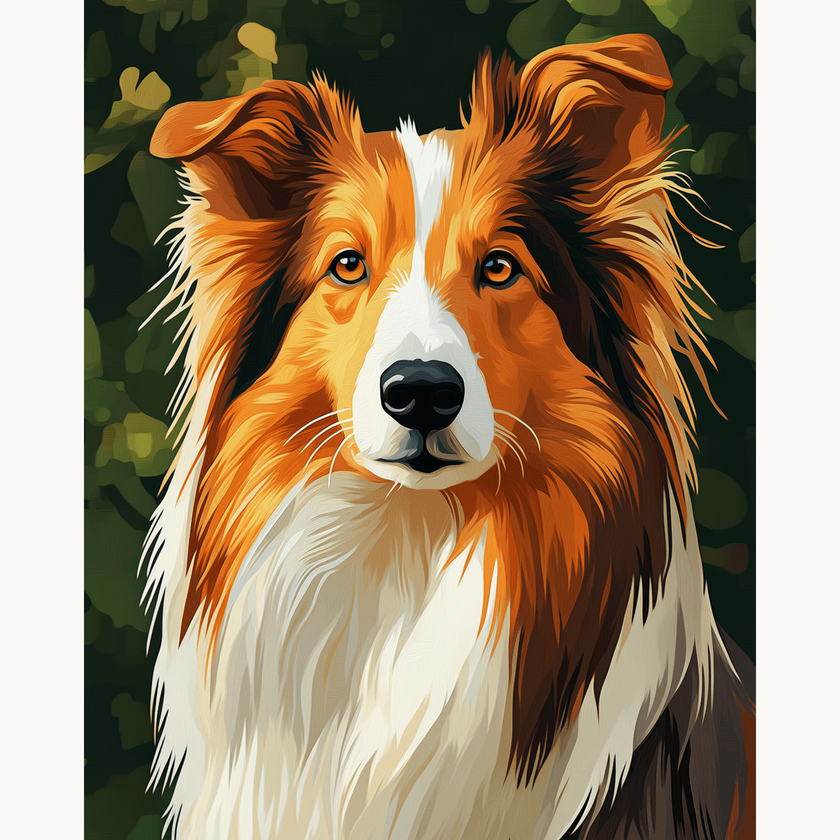 Collie Portrait - Number Artist Paint by Numbers Kits