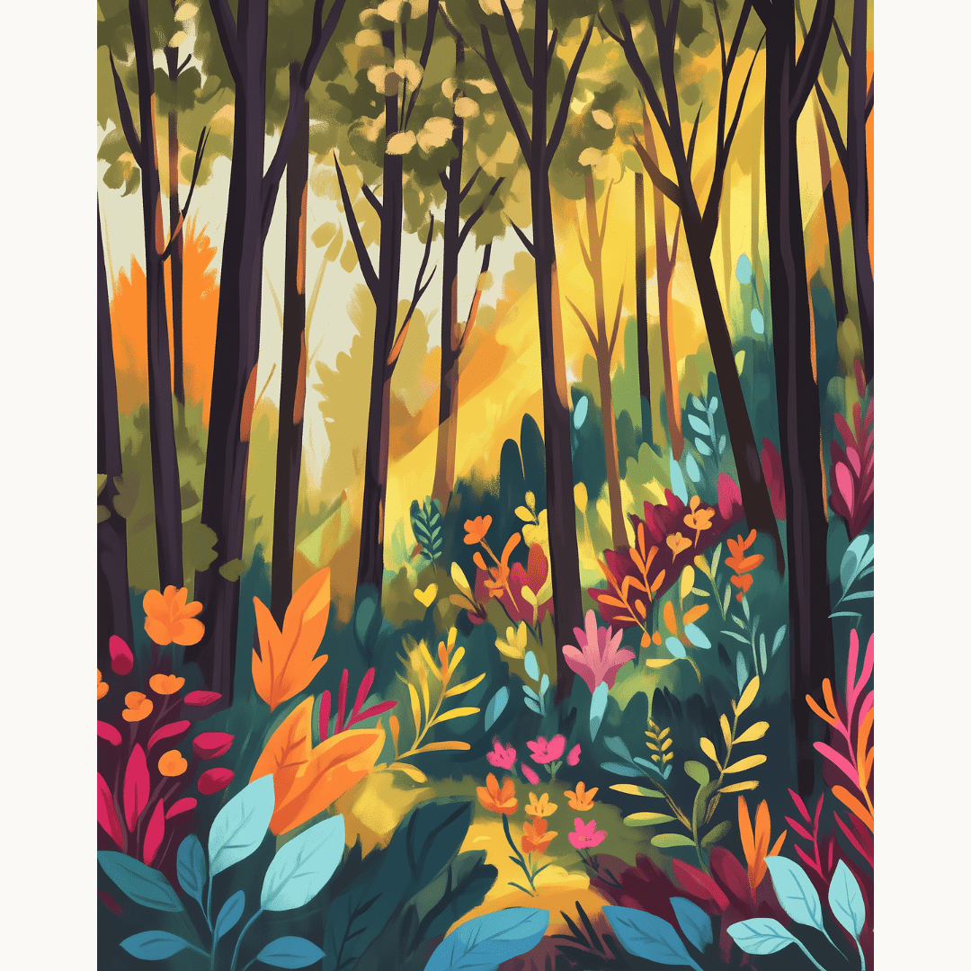 Colorful Forest - Number Artist Paint by Numbers Kits