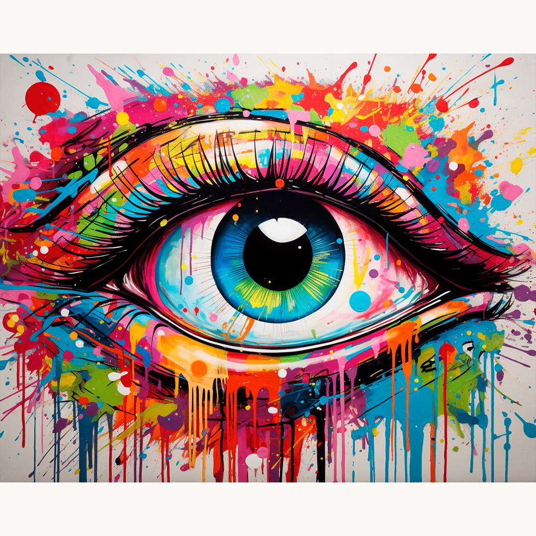 This image presents a vibrant and colorful piece of artwork.