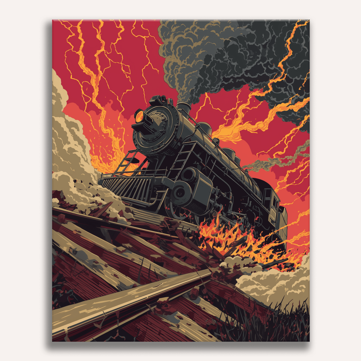 Crazy Train - Number Artist Paint by Numbers Kits