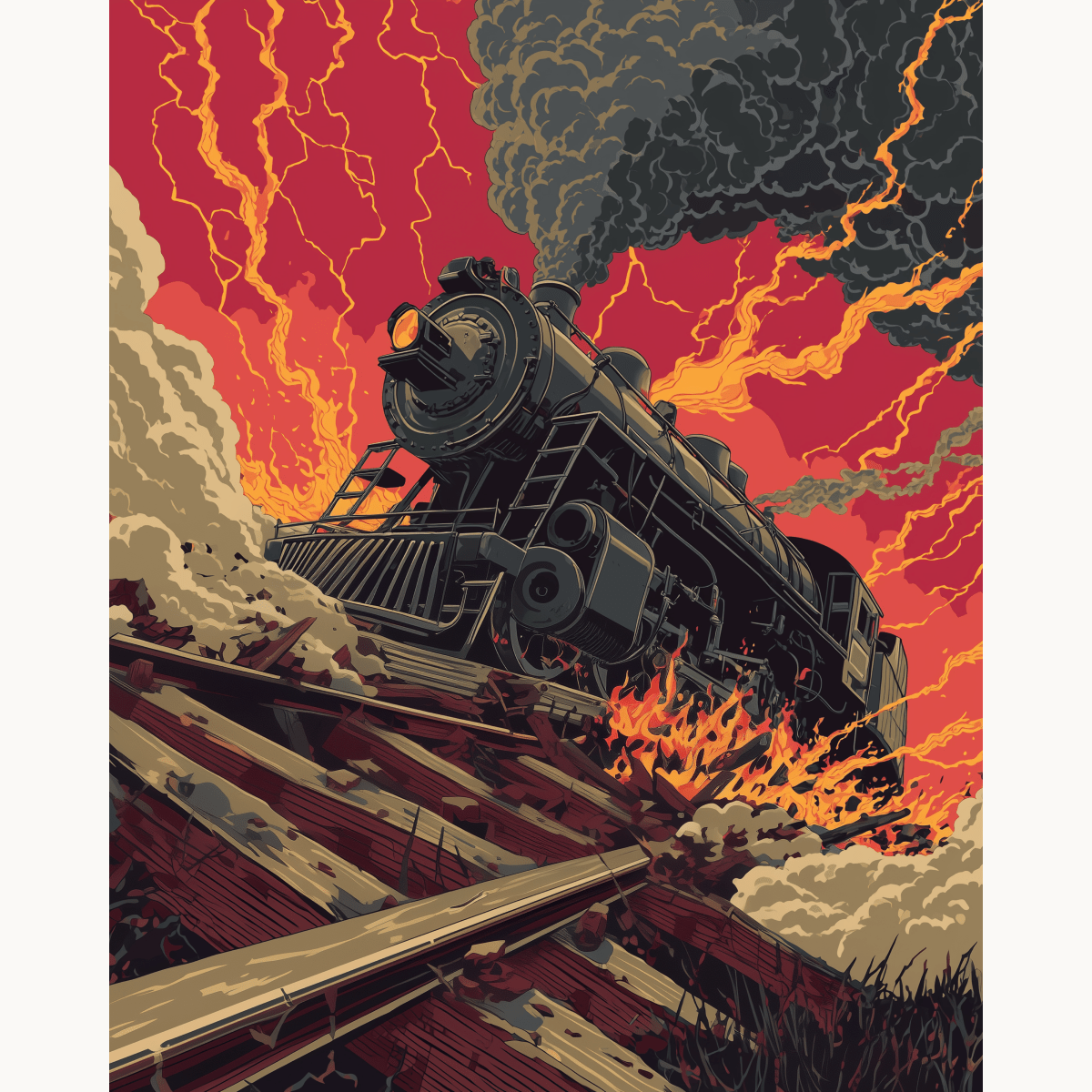 Crazy Train - Number Artist Paint by Numbers Kits