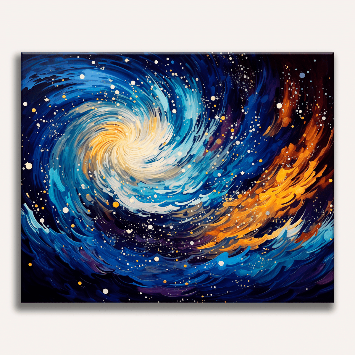 This is a digital artwork depicting an abstract cosmic scene.