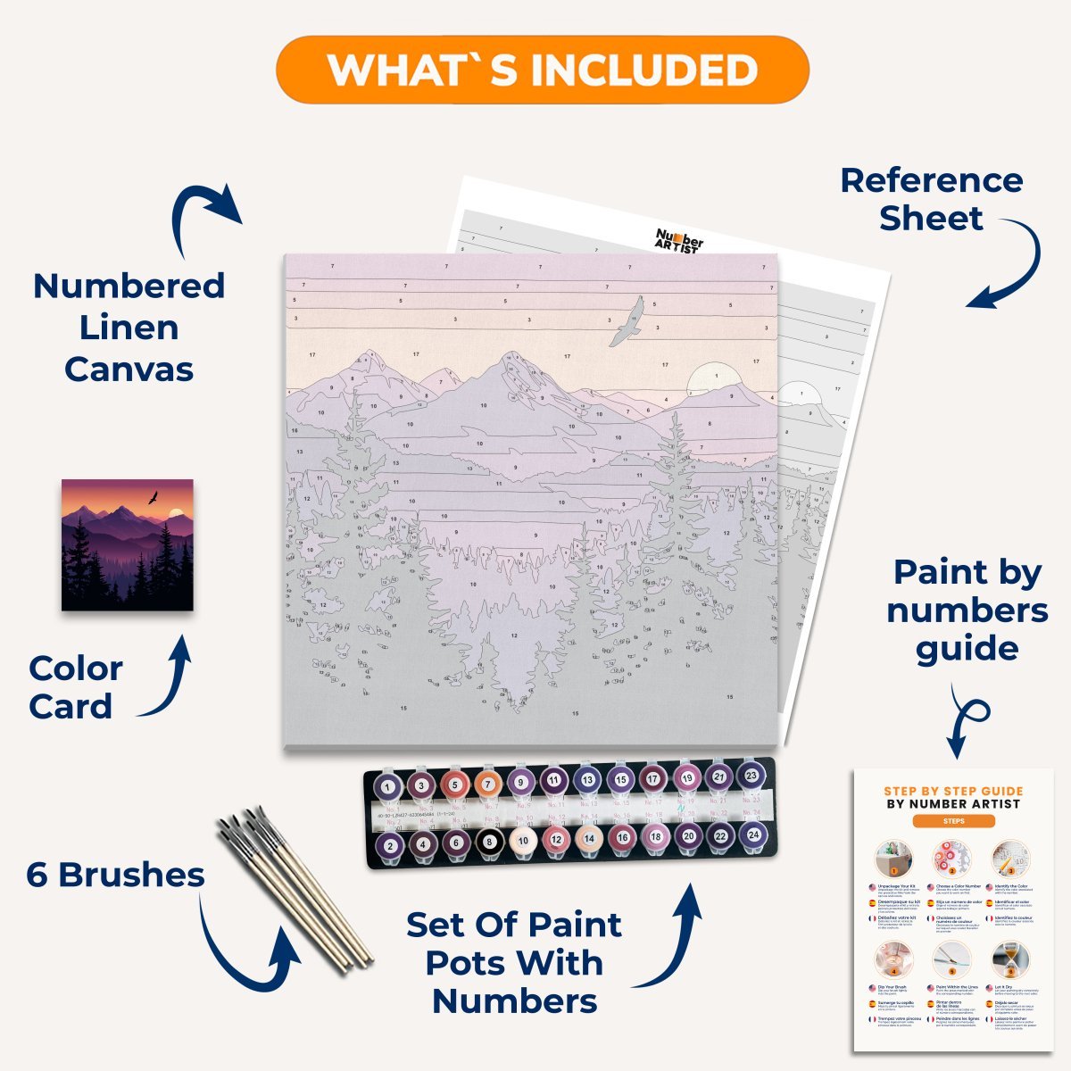 Distant Horizon - Number Artist Paint by Numbers Kits