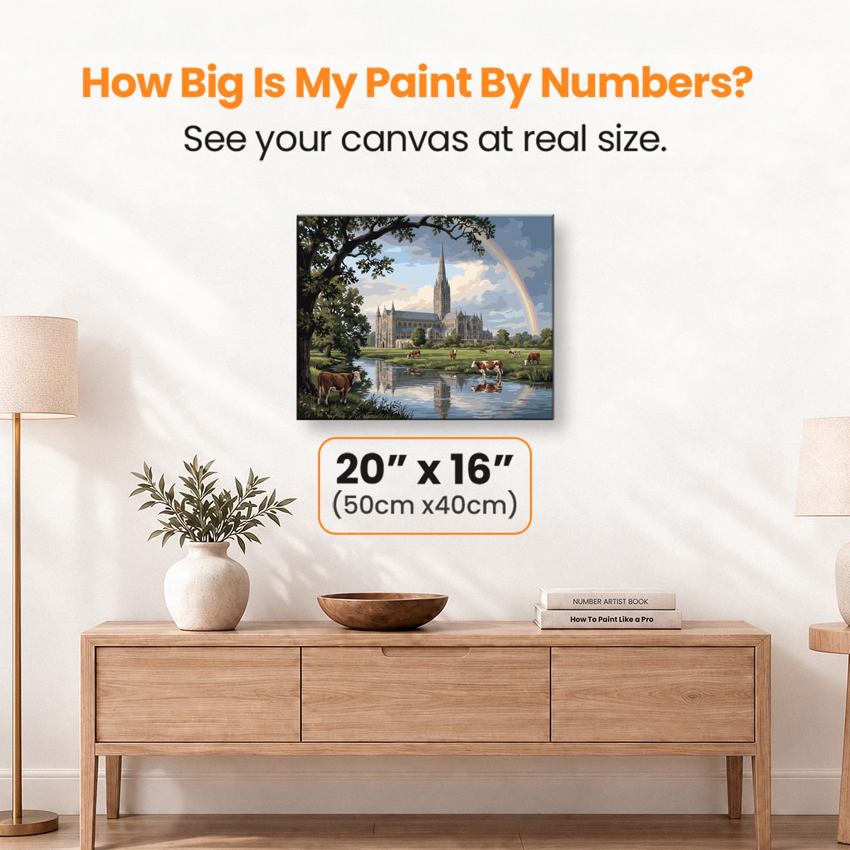 Salisbury Rainbow Meadow - Number Artist Paint by Numbers Kits