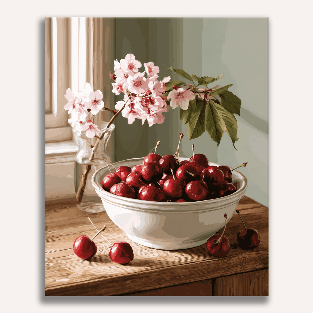 Cherry Season - Number Artist Paint by Numbers Kits