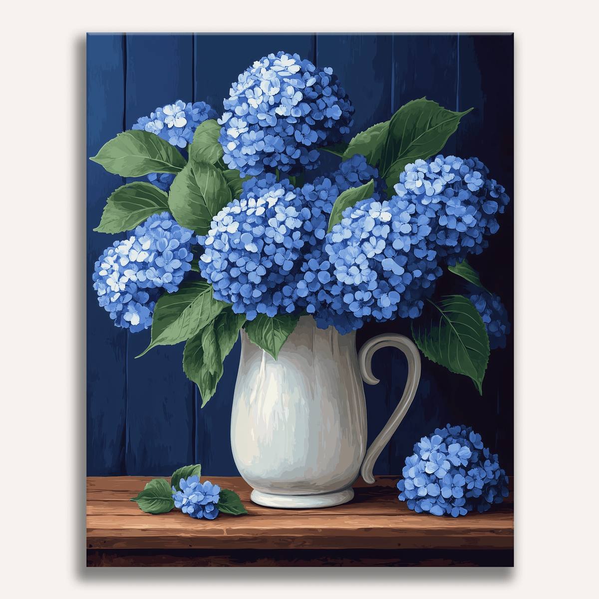 Hydrangea Vase - Number Artist Paint by Numbers Kits