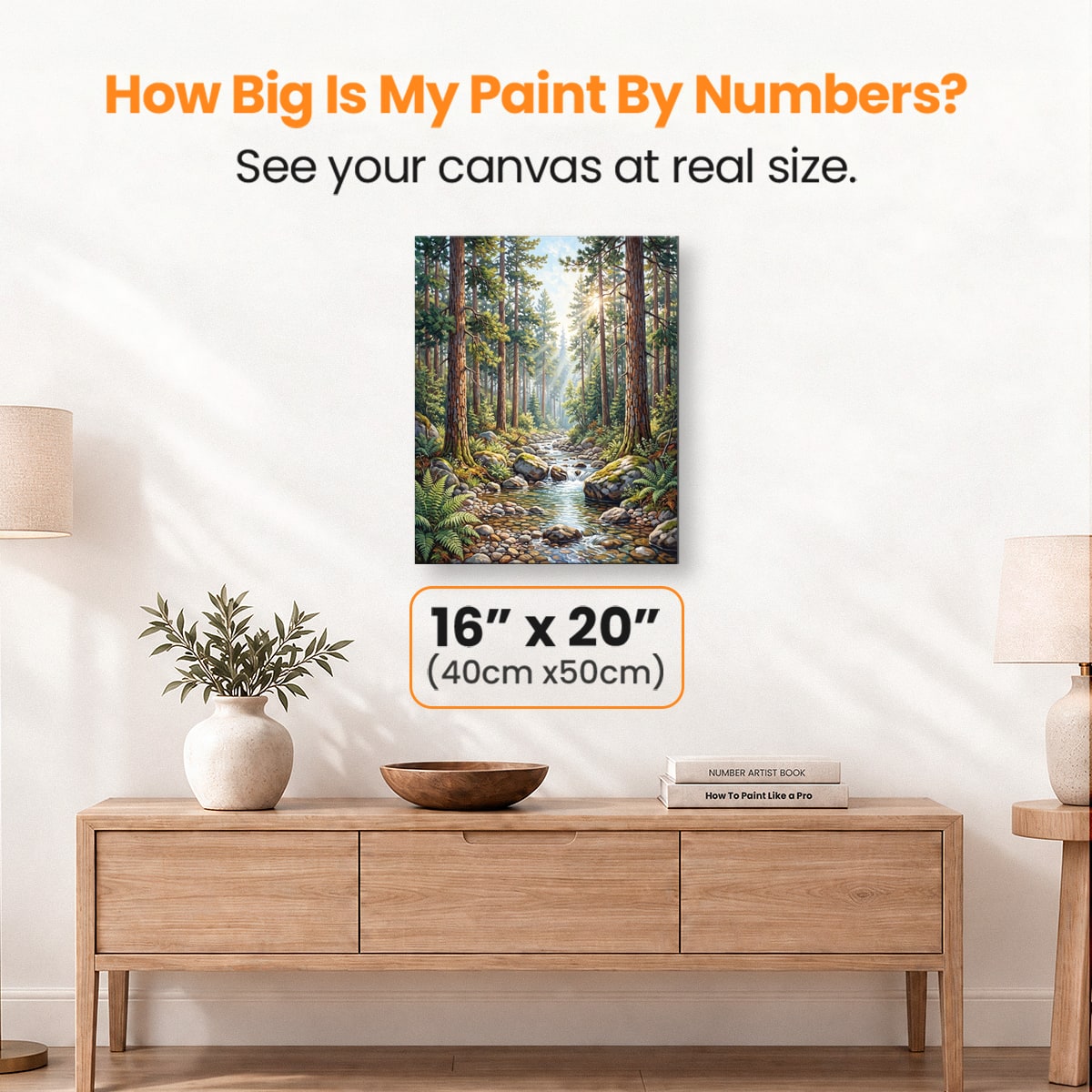 Pinewood Brook - Number Artist Paint by Numbers Kits