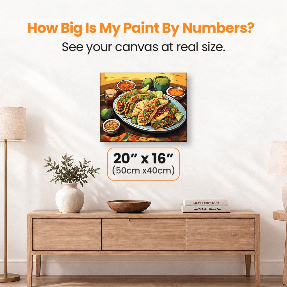 Tacos For Dinner - Number Artist Paint by Numbers Kits