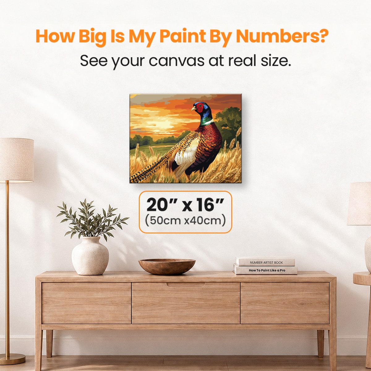 Pheasant Fields - Number Artist Paint by Numbers Kits