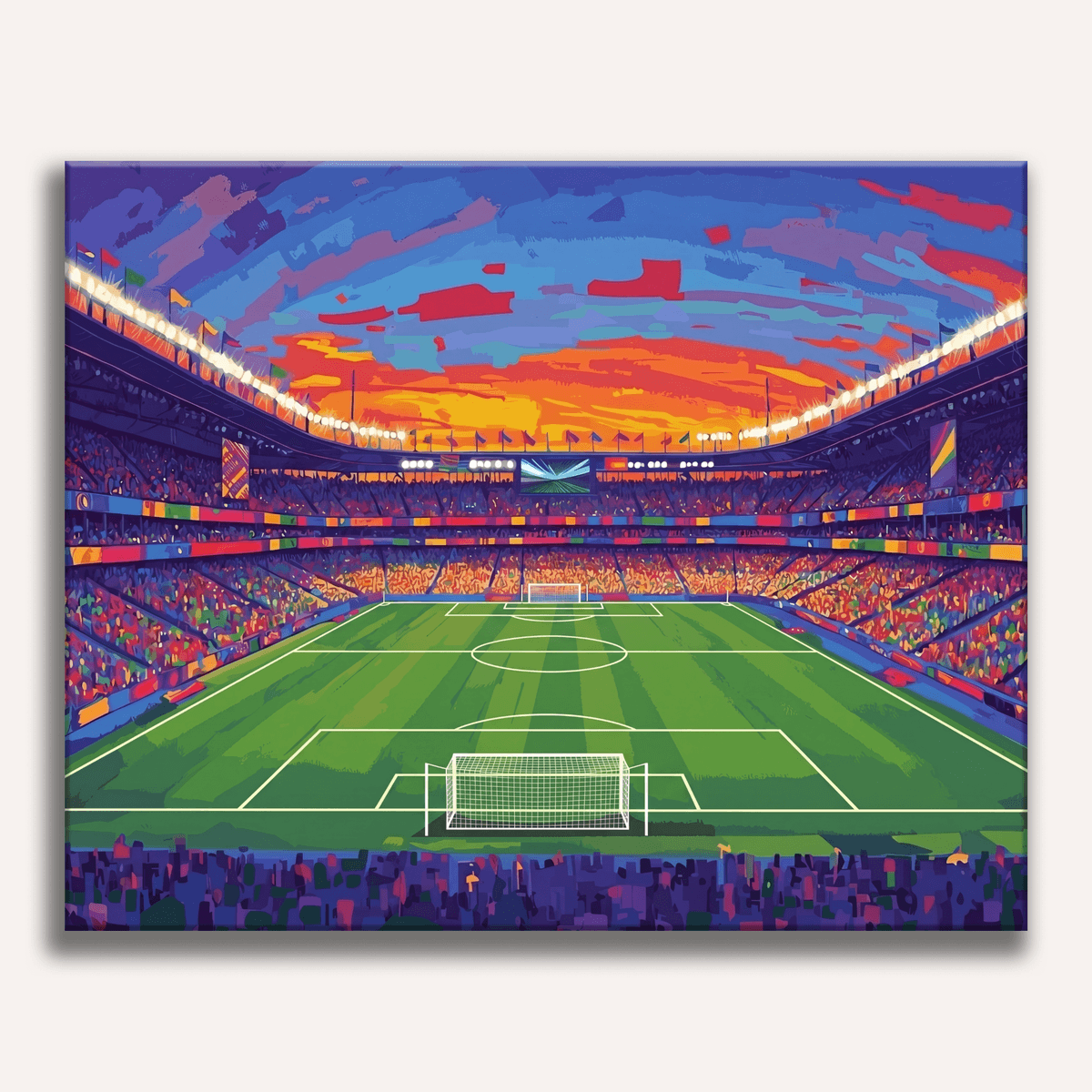 Soccer Stadium - Number Artist Paint by Numbers Kits