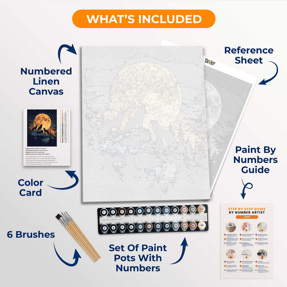 Pack Howl - Number Artist Paint by Numbers Kits