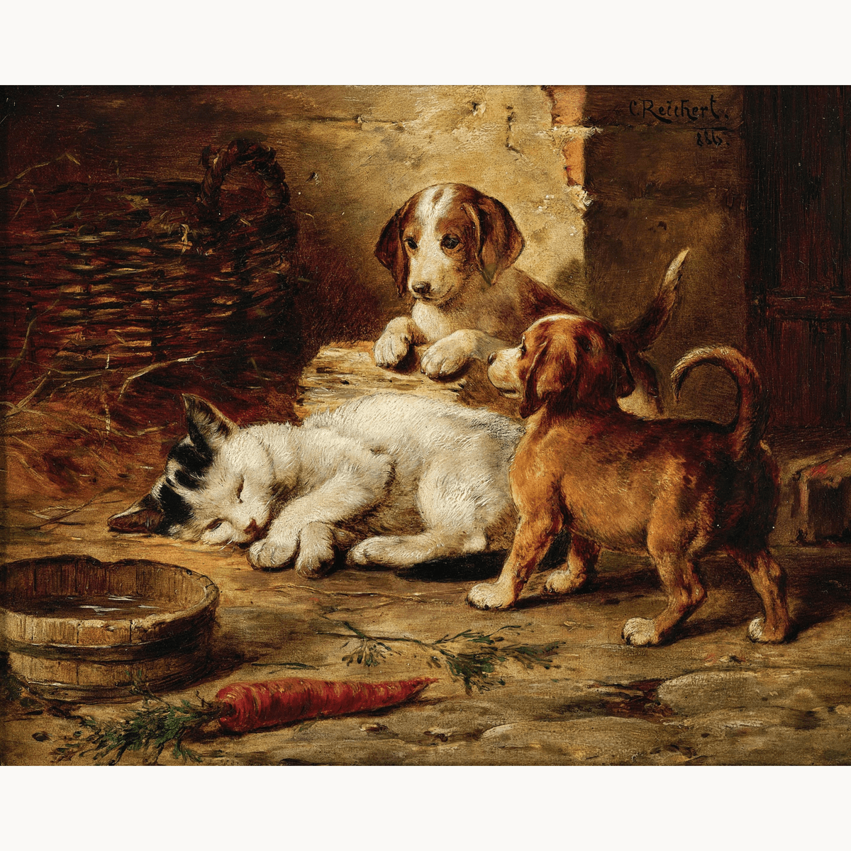 Well-Guarded Sleep by Carl Reichert - Number Artist Paint by Numbers Kits