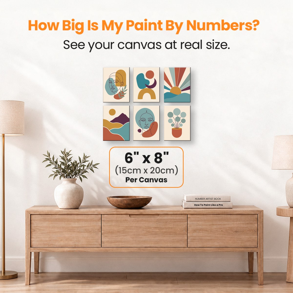 Boho Jewel Tone - Number Artist Paint by Numbers Kits