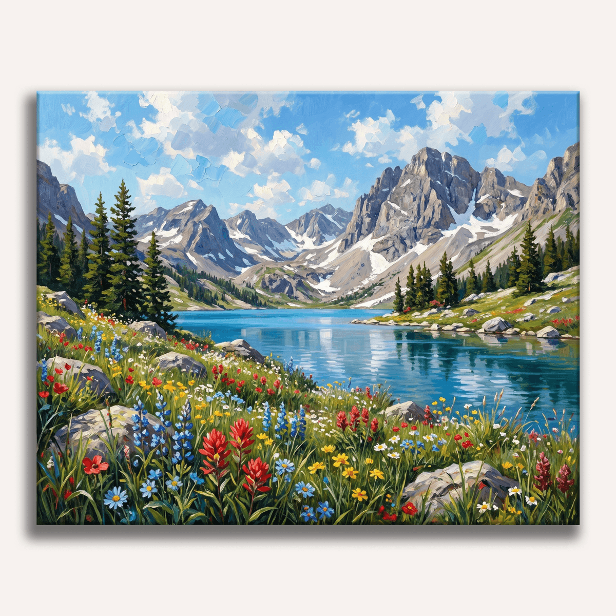 Alpine Lake - Number Artist Paint by Numbers Kits