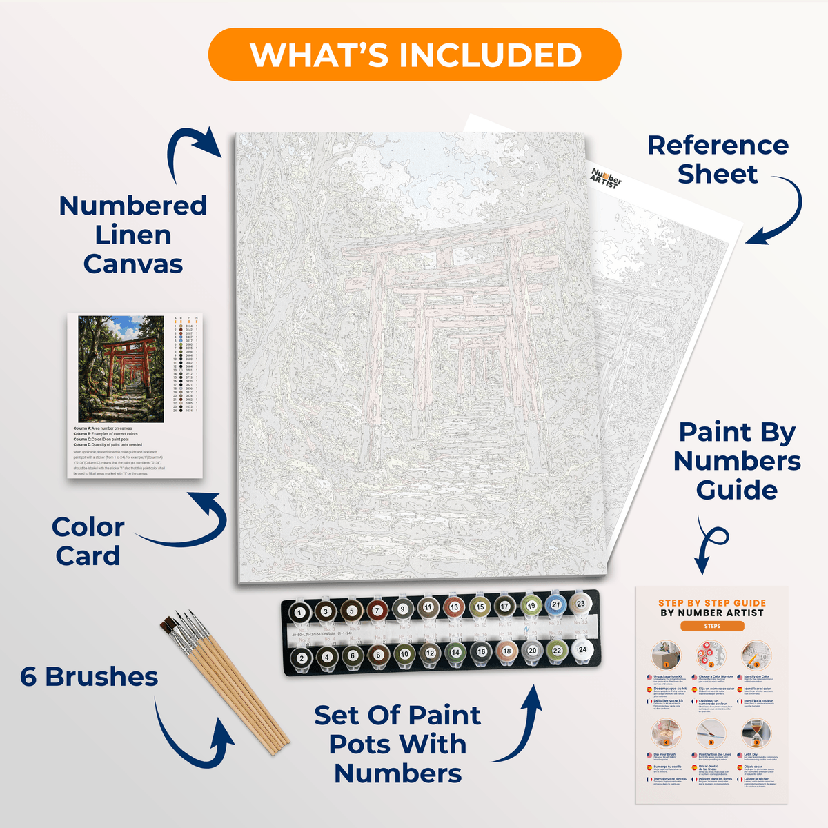 Torii Trail - Number Artist Paint by Numbers Kits
