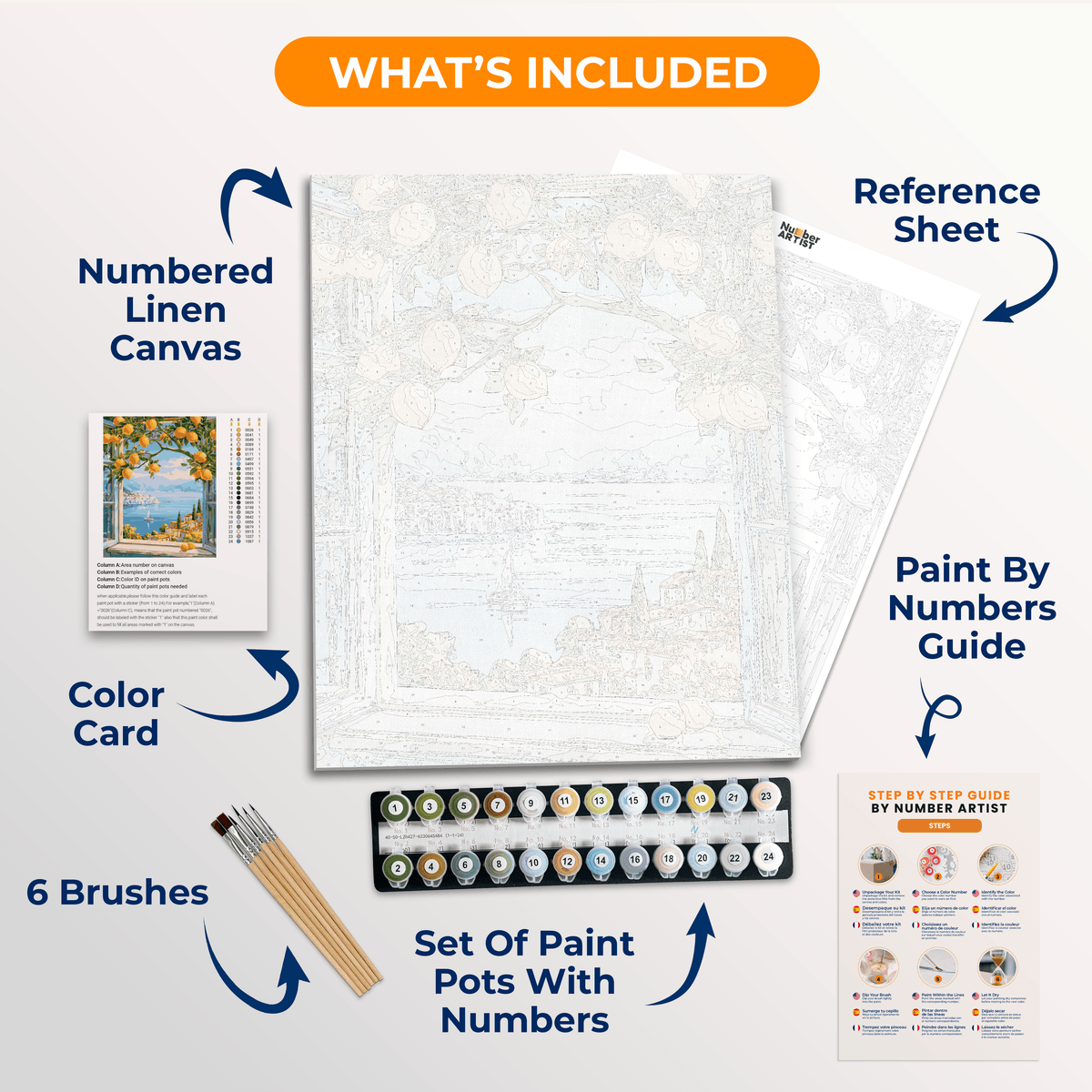 Citrus View - Number Artist Paint by Numbers Kits
