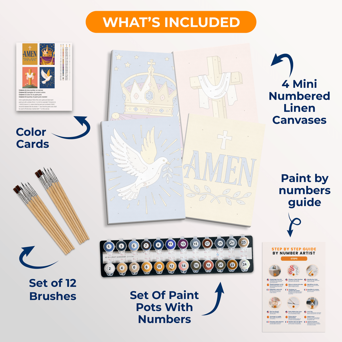 Christian Faith - Number Artist Paint by Numbers Kits