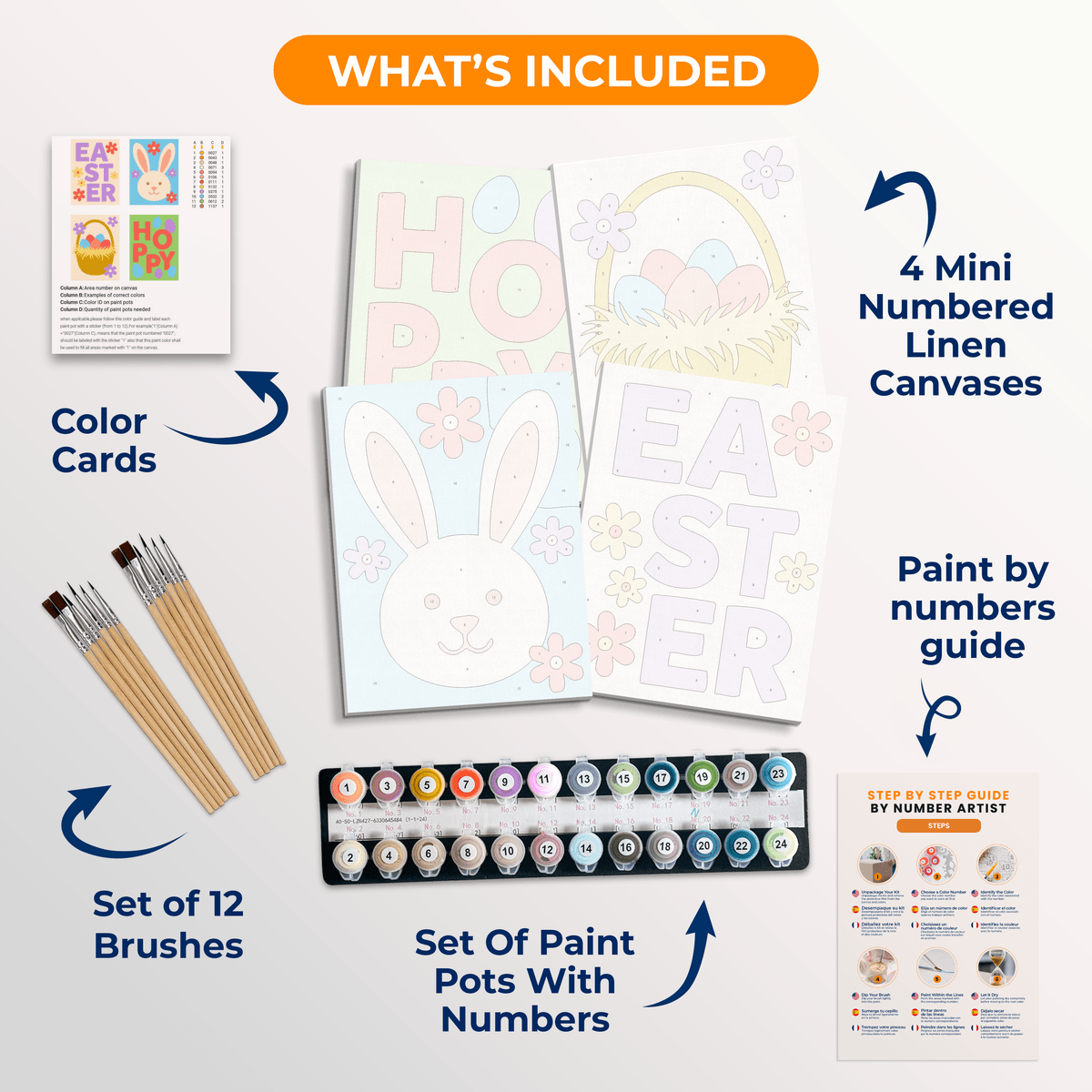 Hoppy Easter - Number Artist Paint by Numbers Kits