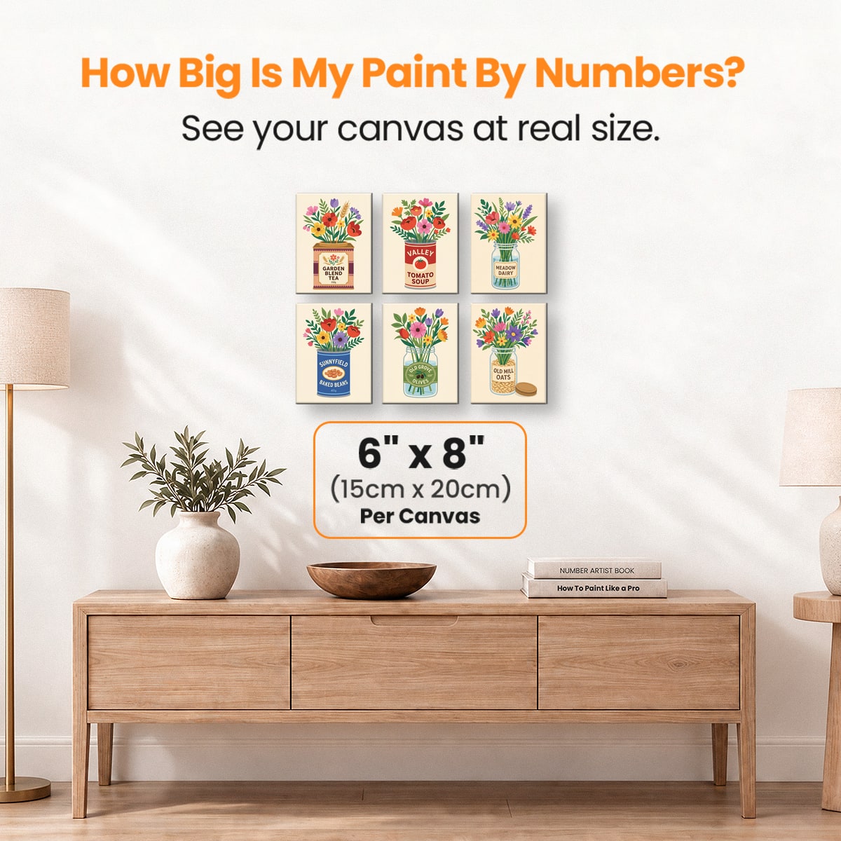 Pantry Blooms - Number Artist Paint by Numbers Kits