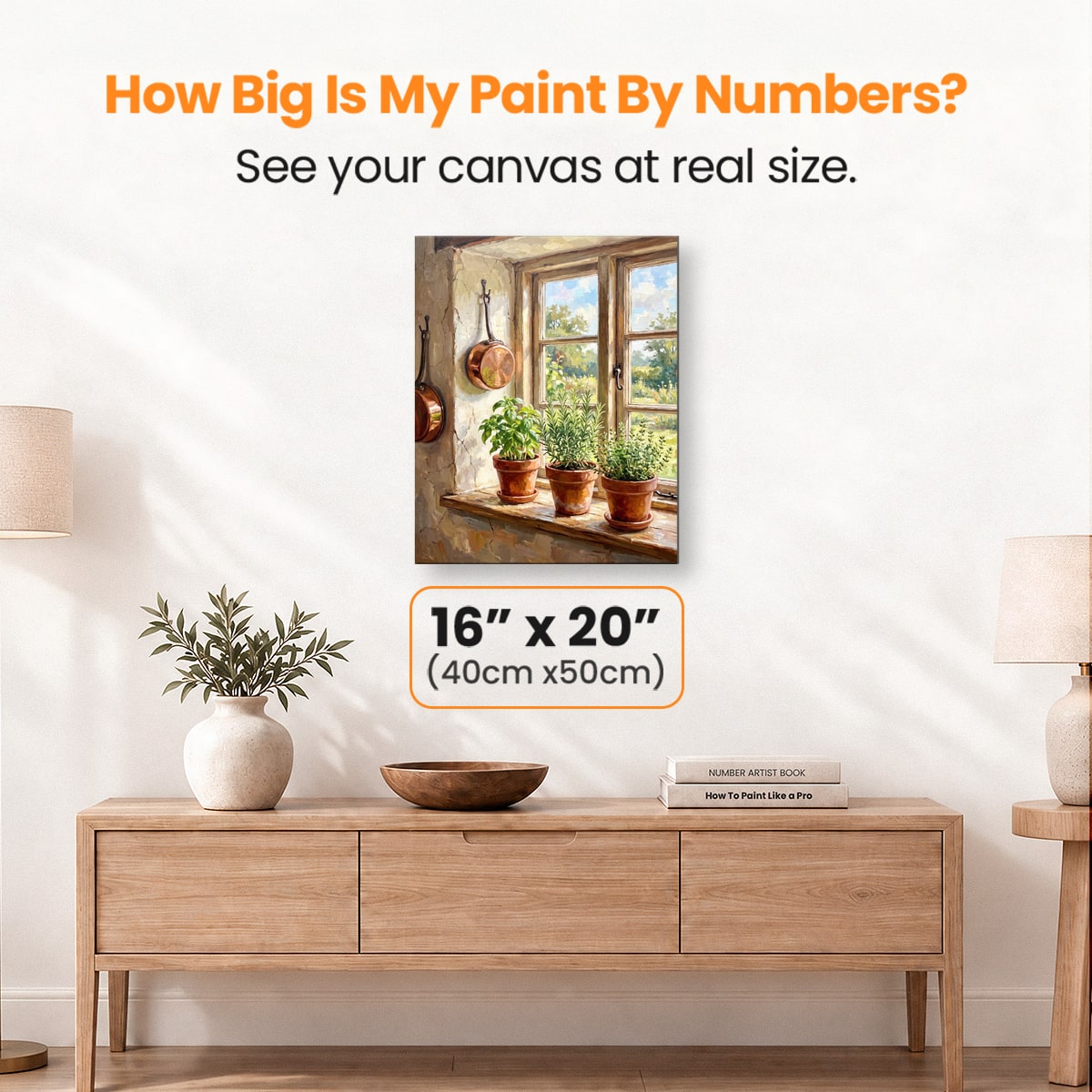Herb Window Charm - Number Artist Paint by Numbers Kits