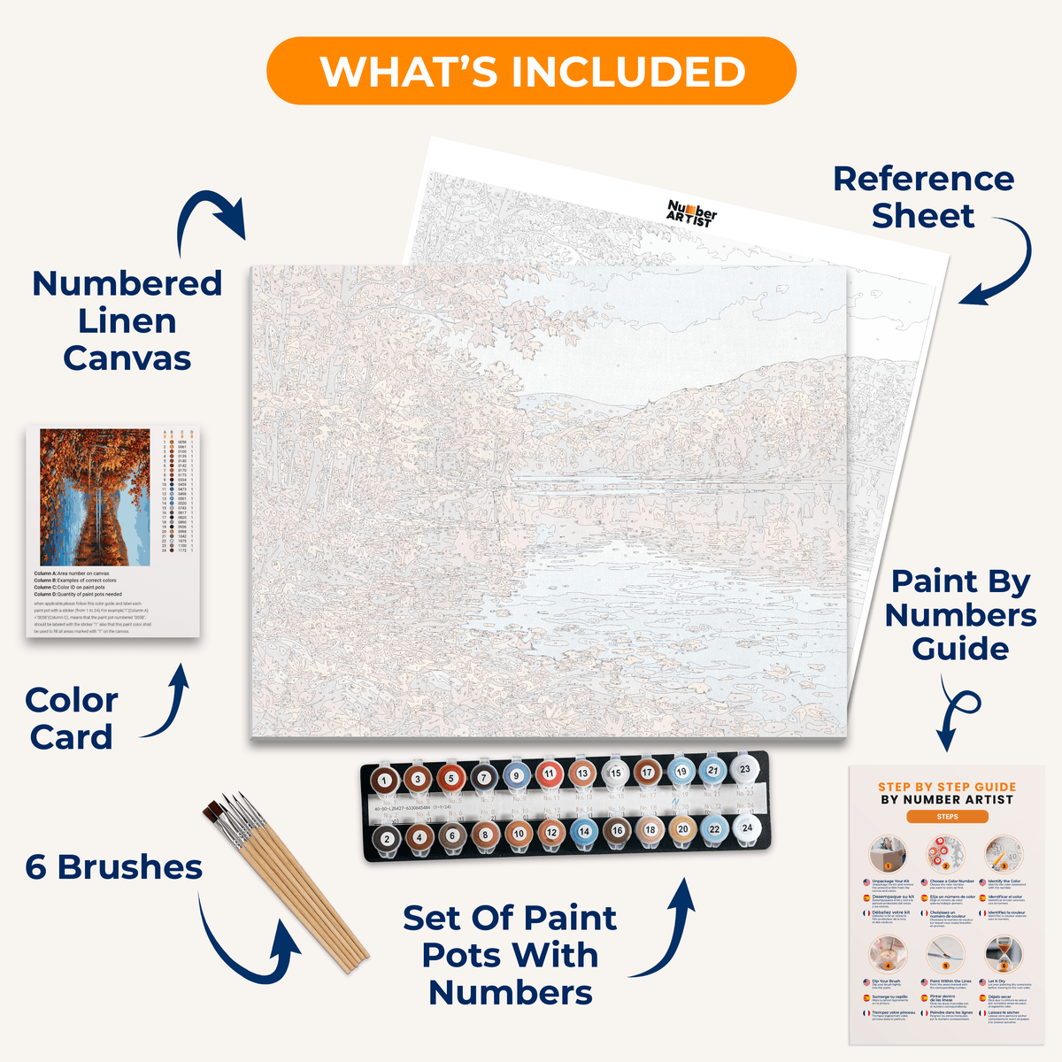 Maple Mirror - Number Artist Paint by Numbers Kits