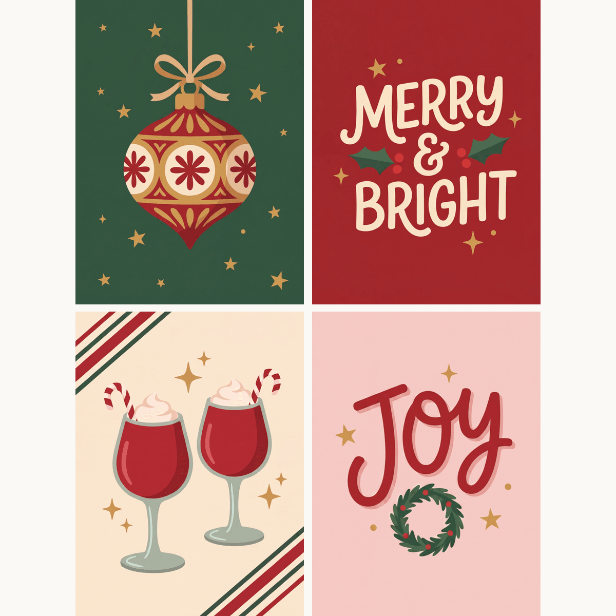 Merry and Bright - Number Artist Paint by Numbers Kits