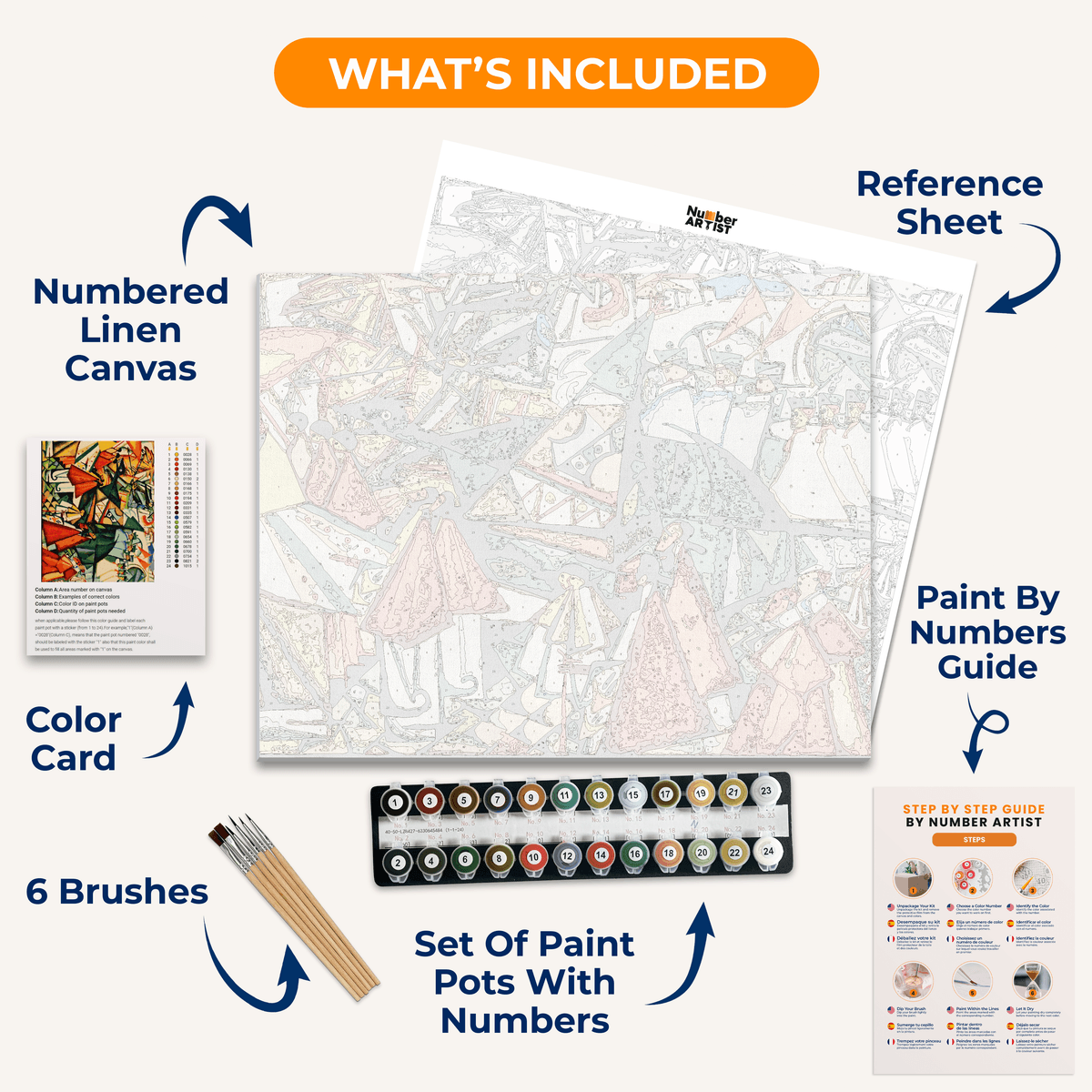 Corpus Christi Procession by Amadeo de Souza-Cardoso - Number Artist Paint by Numbers Kits