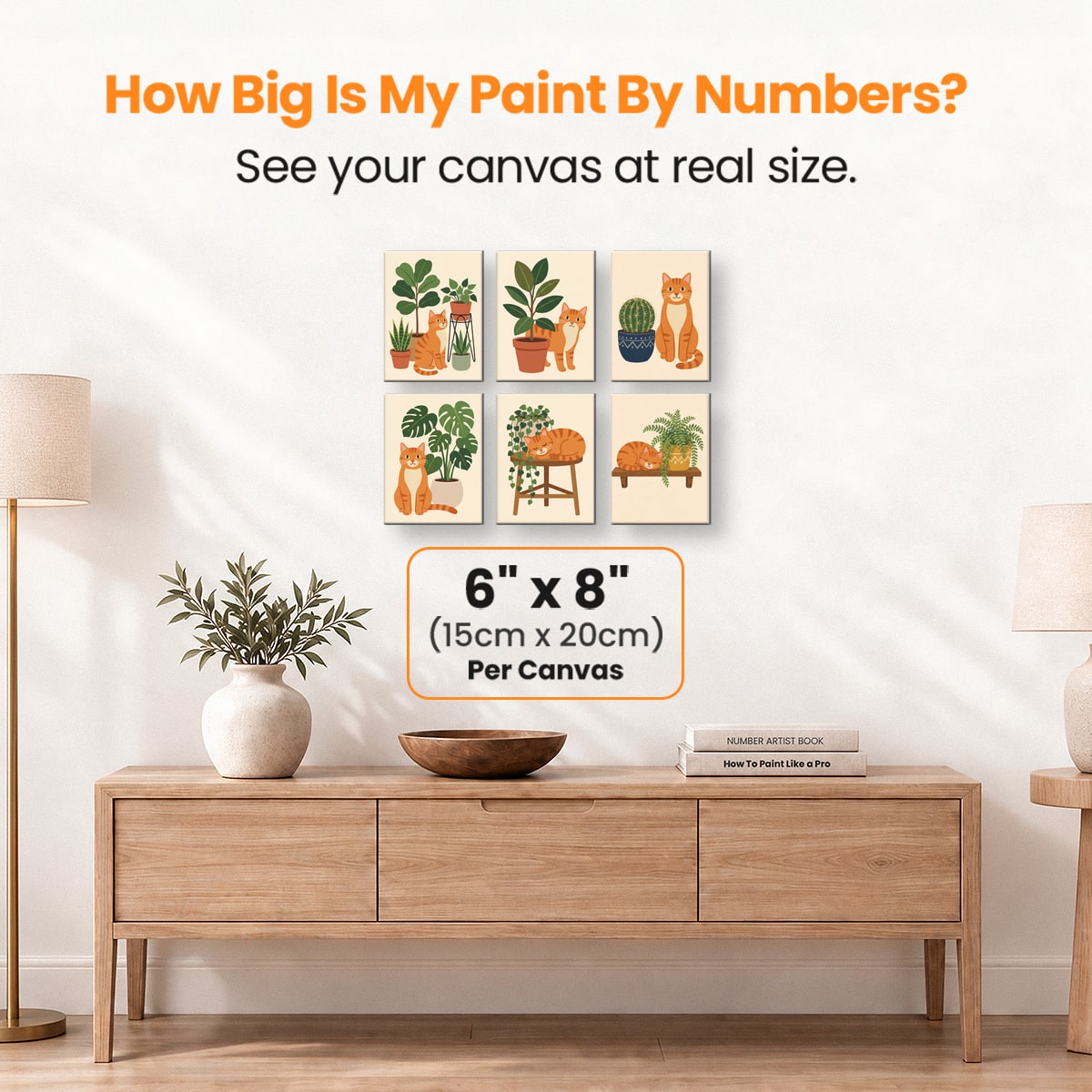 Plant Cat - Number Artist Paint by Numbers Kits