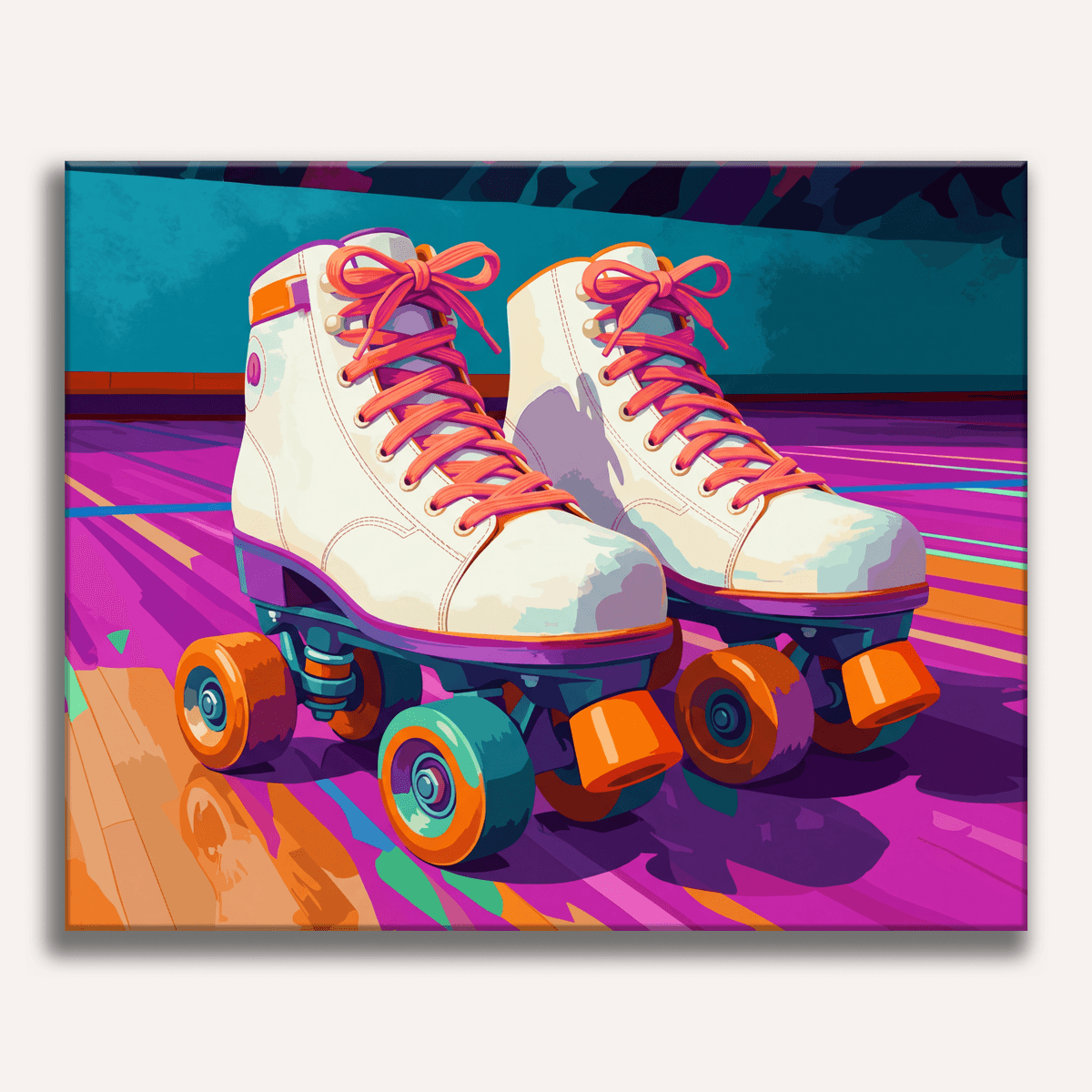 Funky Roller Skates - Number Artist Paint by Numbers Kits