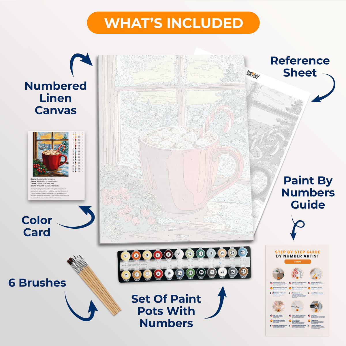 Warm Hands - Number Artist Paint by Numbers Kits